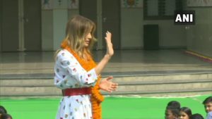 Trump's wife visits Delhi government school