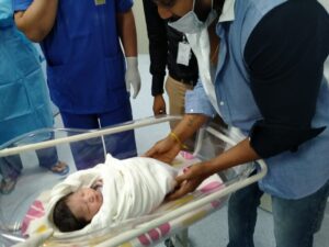 Meghana delivered baby boy