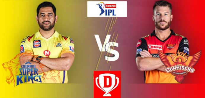 IPL2020 chennai super kings vs sunrisers hyderabad