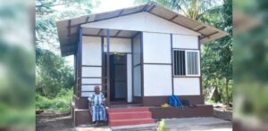 recycled plastic house :