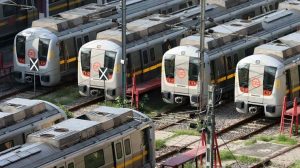 automatic driverless metro train