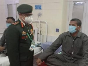 Army chief General M M Naravane visited military base hospital 