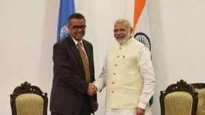 WHO Chief thanks modi
