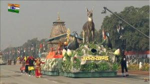 India rich culture with colourful tableaux 