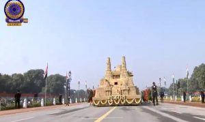 India rich culture with colourful tableaux 