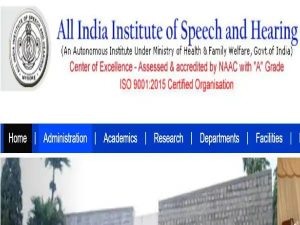 Saakshatv job AIISH vacancies