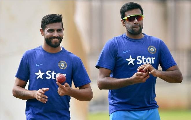 ravindra jadeja ashwin team india saakshatv