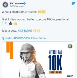 mithali raj team india saakshatv