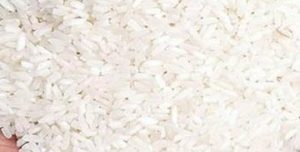 Plastic rice at ration store