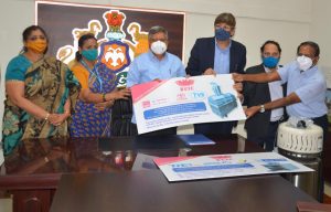 handed over the contributions