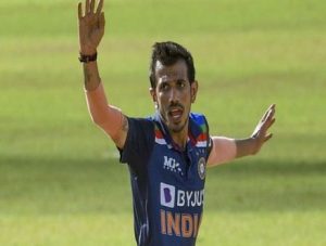 yuzvendra-chahal-1-wicket-short-100-wickets-milestone in odi saaksha tv