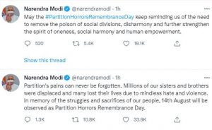 Partition Horrors Remembrance Day 