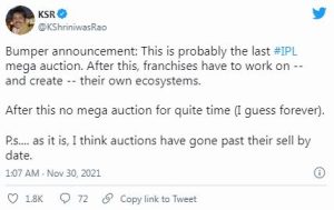 IPL mega auction Saaksha tv