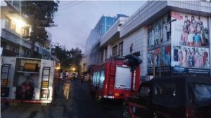 Fire in the state capital  Saaksha Tv