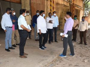 agriculture minister bc patil visit MTC Land saaksha tv