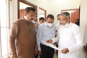 bengalore- minister v somanna Inspection of multi-storey buildings saaksha tv