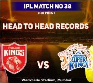 csk-vs-pbks-match-Punjab Kings vs Chennai Super Kings Head to Head Records saaksha tv