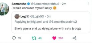 samantha-prabhu-recation-for-fan-comment saaksha tv