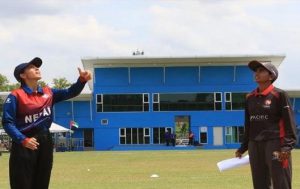 nepal-under-19-womens-team-bowled-out-8 run saaksha tv