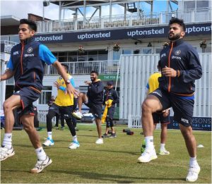 eng-vs-ind-rohit-sharma-joins-team-first-training saaksha tv