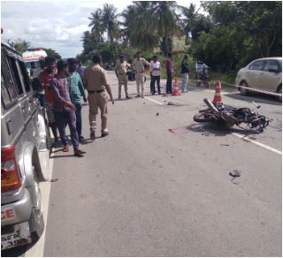 Two killed in Chikkaballapur accident saaksha tv