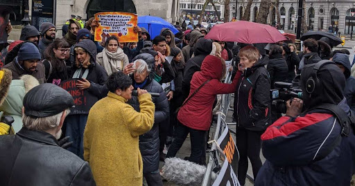 ದೆಹಲಿ ಹಿಂಸಾಚಾರ ಖಂಡಿಸಿ ಲಂಡನ್‍ನಲ್ಲಿ ಪ್ರತಿಭಟನೆ..
