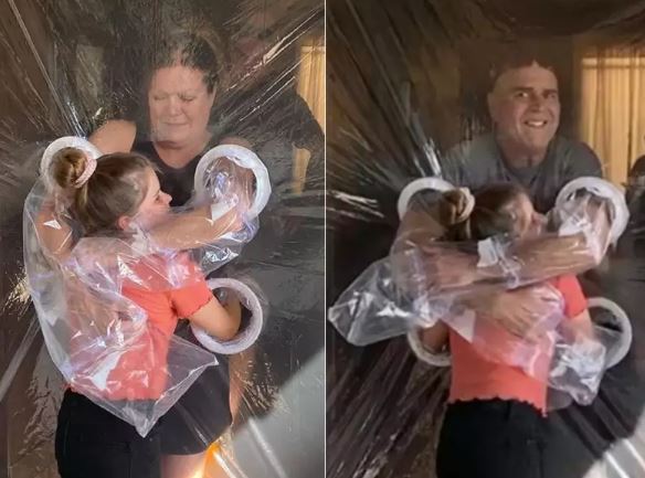 ಕೊರೊನಾ ಎಫೆಕ್ಟ್ : ಹಗ್ ಮಾಡಲು ಬಂತು ಪ್ಲಾಸ್ಟಿಕ್ ಪರದೆ ; ಇದು ಕೊರೊನಾ ಲಸಿಕೆಯಷ್ಟೇ ಮುಖ್ಯ…