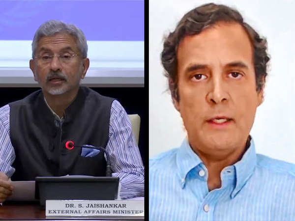 ರಾಹುಲ್ ಗಾಂಧಿ ಟೀಕೆಗೆ ಜೈಶಂಕರ್ ತಿರುಗೇಟು