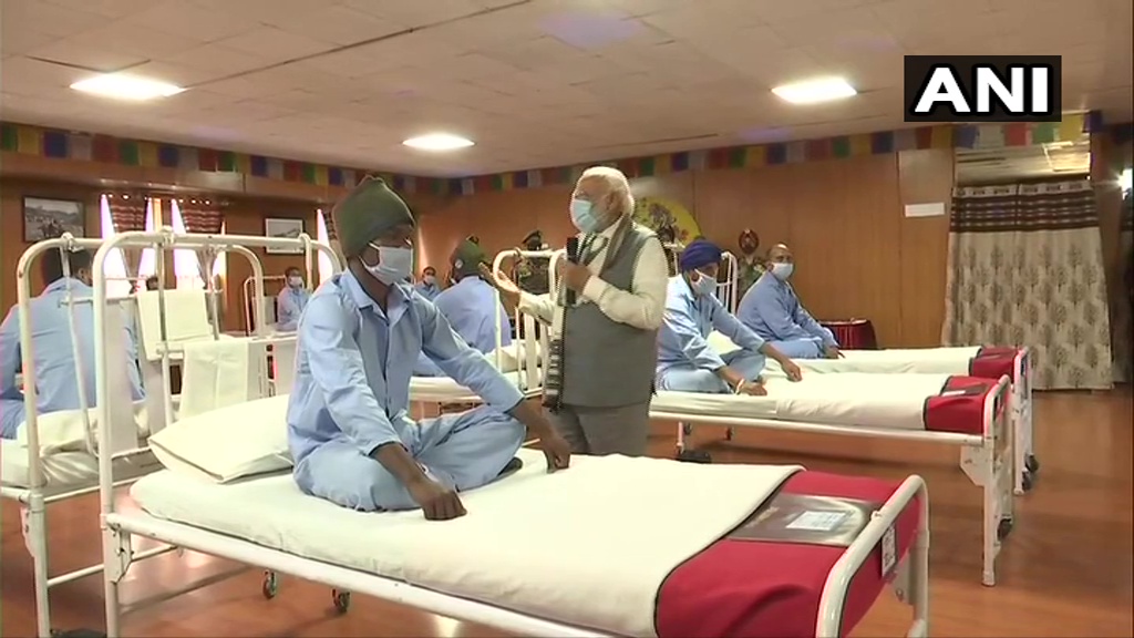 ಗಲ್ವಾನ್ ಸಂಘರ್ಷದಲ್ಲಿ ಗಾಯಗೊಂಡ ಯೋಧರ ಯೋಗಕ್ಷೇಮ ವಿಚಾರಿಸಿದ ನಮೋ