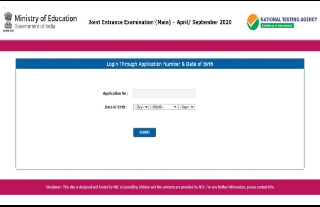 ಜೆಇಇ ಪರೀಕ್ಷೆ 2020ರ ಹಾಲ್ ಟಿಕೆಟ್ ಆನ್ ಲೈನ್ ‌ನಲ್ಲಿ ಬಿಡುಗಡೆ – ಡೌನ್ ಲೋಡ್ ಮಾಡಲು ಇಲ್ಲಿದೆ ಮಾಹಿತಿ