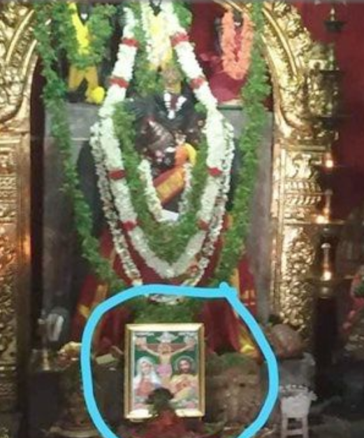 ವೀರಾಂಜನೇಯ ದೇಗುಲದಲ್ಲಿ ಏಸುಕ್ರಿಸ್ತನ ಫೋಟೋ ಇಟ್ಟು ಪೂಜೆ