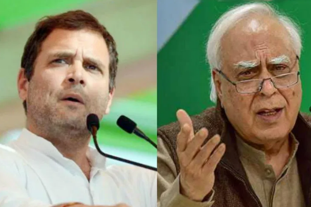 ಕಾಂಗ್ರೆಸ್ ಸಭೆಯಲ್ಲಿ ಭುಗಿಲೆದ್ದ ಭಿನ್ನಮತ : ರಾಗಾ ವಿರುದ್ಧ ಕಪಿಲ್, ಆಜಾದ್ ಗರಂ