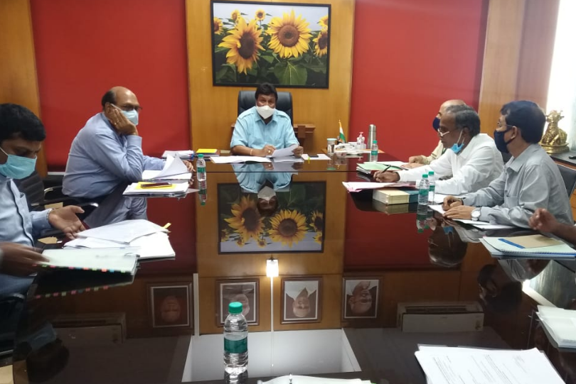 ವಿಧಾನಸೌಧದಲ್ಲಿ ಸಚಿವ ಬಿ.ಸಿ ಪಾಟೀಲ್ ಪ್ರಗತಿ ಪರಿಶೀಲನಾ ಸಭೆ