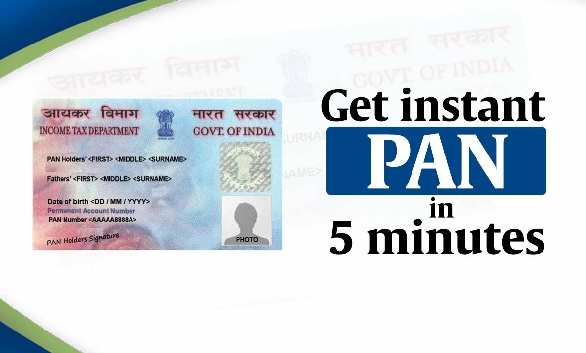 apply PAN card instant Aadhaar based PAN