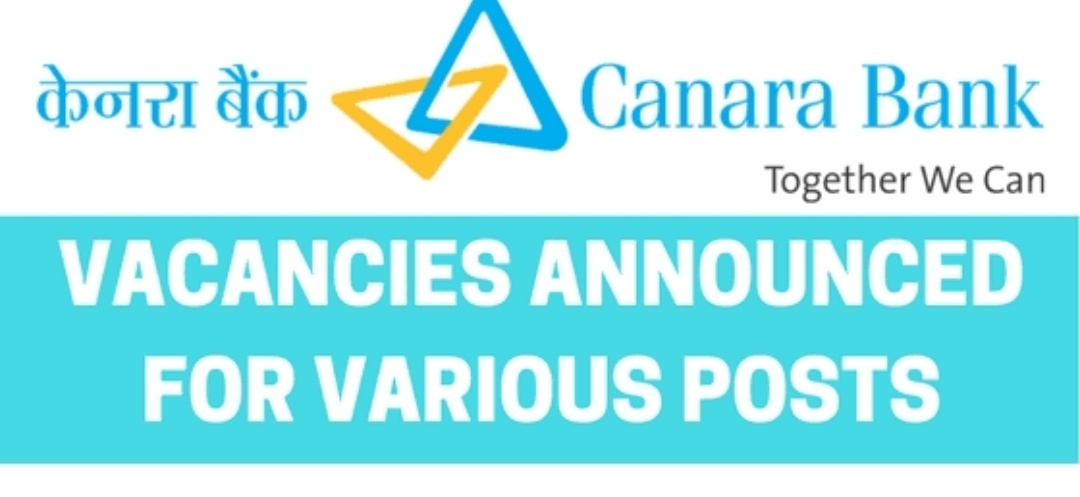 Canara Bank SO Notification