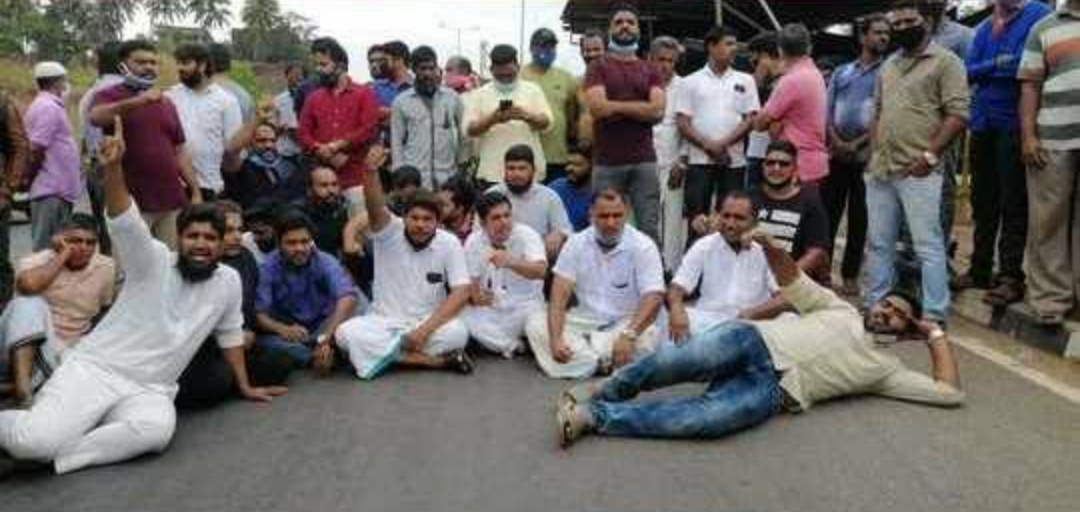 talapady protest erupts