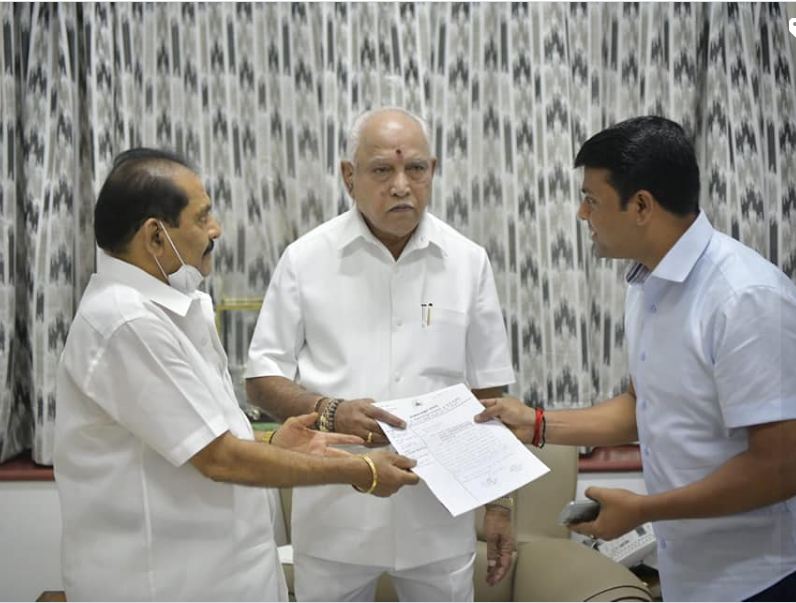 cm bsy mla harish poonja, vasantha bangera saakshatv