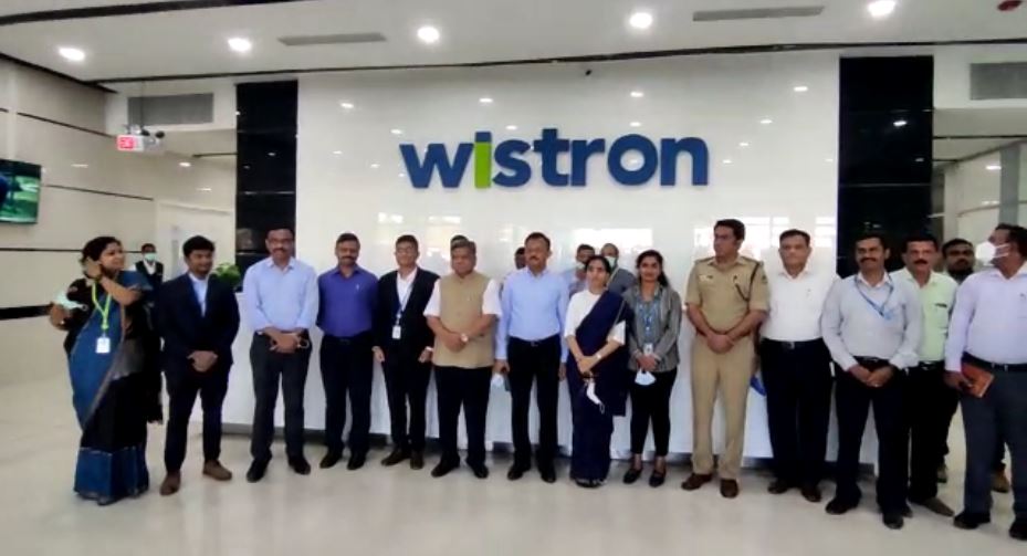 ವಿಸ್ಟ್ರಾನ್ ಕಂಪನಿ ಪುನರಾಂರಂಭ : ಕಂಪನಿಗೆ ಸಚಿವ ಜಗದೀಶ್ ಶೆಟ್ಟರ್ ಭೇಟಿ