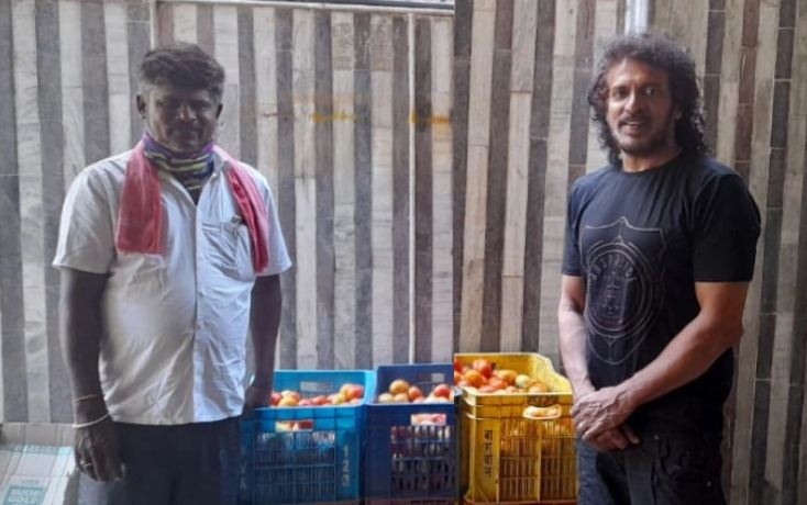 ಕೋವಿಡ್ ಸಂಕಷ್ಟ – ರೈತರು, ಬಡರಿಗೆ ನೆರವಾದ ಉಪೇಂದ್ರ – ಪುಣ್ಯ ಕೆಲಸದಲ್ಲಿ ಉಪ್ಪಿಗೆ ಸಾಥ್ ಕೊಟ್ಟ ಅನ್ನದಾತ..!  