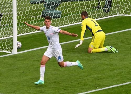 Czech Republic's Patrik Schick saakshatv euro cup 2021