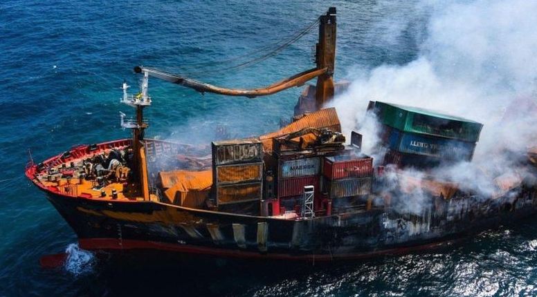 ಮುಳುಗಿದ ಶ್ರೀಲಂಕಾ ರಾಸಾಯನಿಕ ತುಂಬಿದ್ದ ಹಡಗಿನಿಂದ ಪರಿಸರ ಮಾಲಿನ್ಯ : ವಿಶ್ವಸಂಸ್ಥೆ