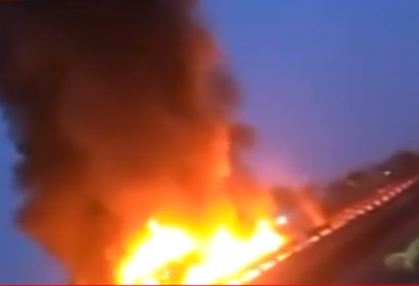 truck collision saaksha tv