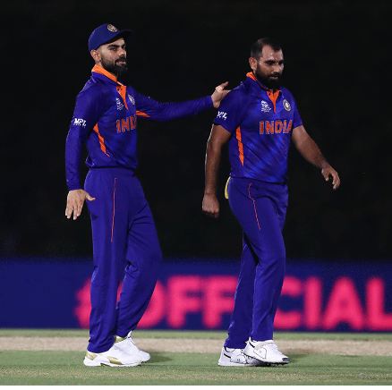 virat and shami team india t-20 wolrd cup 2021