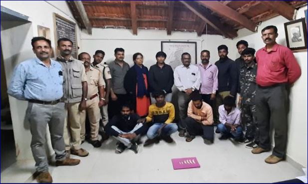 ಹುಲಿ ಹಲ್ಲು ಮಾರಾಟ ಯತ್ನ ನಾಲ್ವರು ಆರೋಪಿಗಳು ವಶಕ್ಕೆ