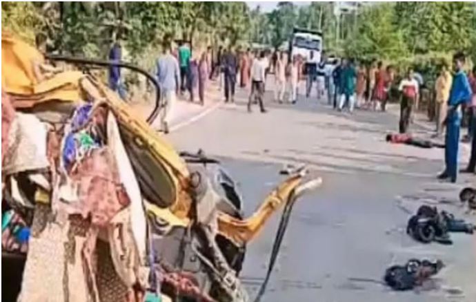 ಆಟೋ ಮತ್ತು ಟ್ರಕ್ ಮುಖಾಮುಖಿ 9 ಜನರ ಸಾವು