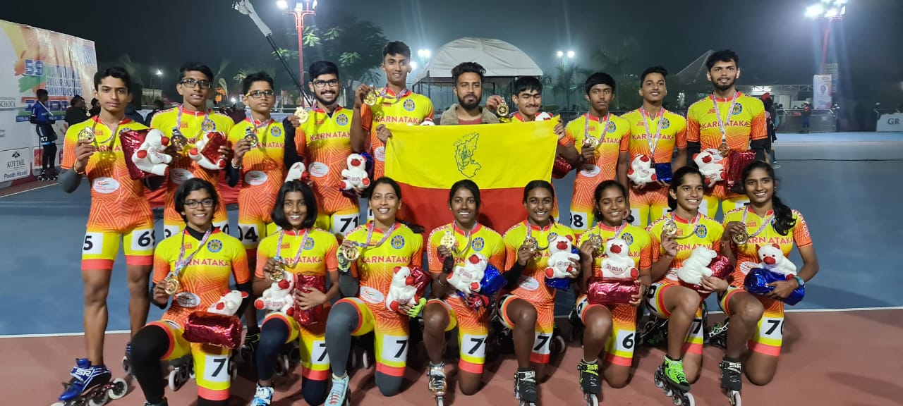 ರಾಷ್ಟ್ರೀಯ ರೊಲರ್ ಸ್ಕೇಟಿಂಗ್ ಚಾಂಪಿಯನ್ ಶಿಪ್ – ಕರ್ನಾಟಕ ಚಾಂಪಿಯನ್