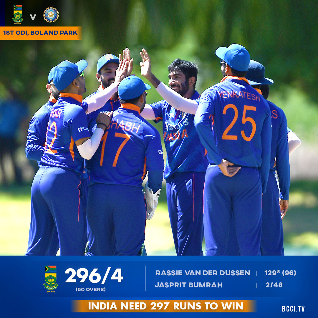 ಆಫ್ರಿಕಾ ಭರ್ಜರಿ ಬ್ಯಾಟಿಂಗ್ – ಭಾರತಕ್ಕೆ 296 ರನ್ ಟಾರ್ಗೆಟ್…