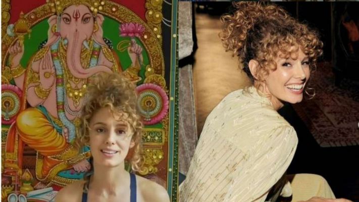 ಸ್ಪ್ಯಾನಿಷ್ ನಟಿ ‘ ಮನಿ ಹೈಸ್ಟ್ ’ ಖ್ಯಾತಿಯ ಈಸ್ತರ್ ಅಸೆಬೊ ಮನೆಯಲ್ಲಿ ದೇವ ಶ್ರೀ  ಗಣೇಶ..!