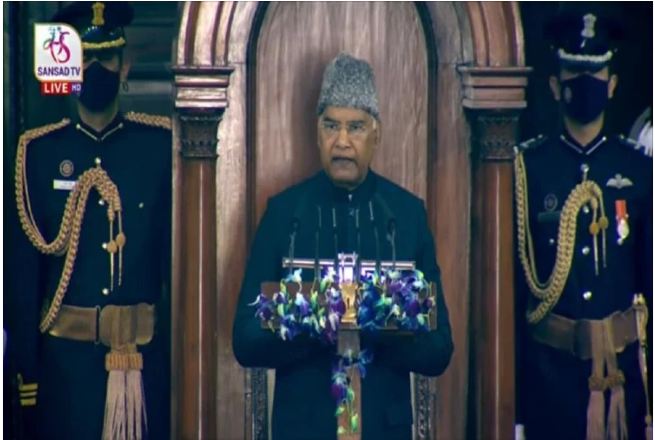 Budget 2022 – ಅಧಿವೇಶನ ಉದ್ದೇಶಿಸಿ ಮಾತನಾಡಿದ ರಾಷ್ಟ್ರಪತಿಗಳು…