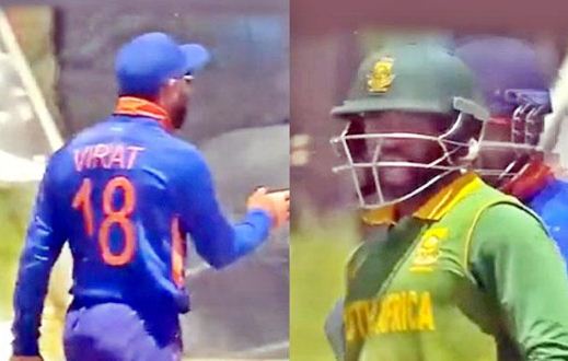 virat kohli fight with temba bavuma saaksha tv